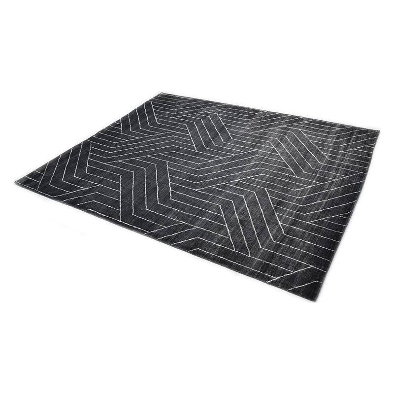 Overton Handmade Modern Contemporary Geometric Area Rug