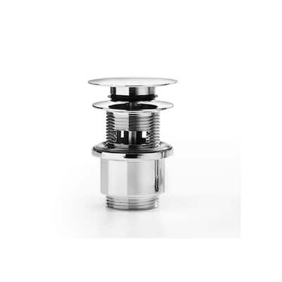 WS Bath Collections GSI Drain Assembly with Overflow - Polished Chrome