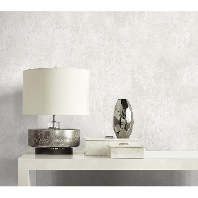 Seabrook Designs Claire Faux Plaster Nonwoven Unpasted Wallpaper