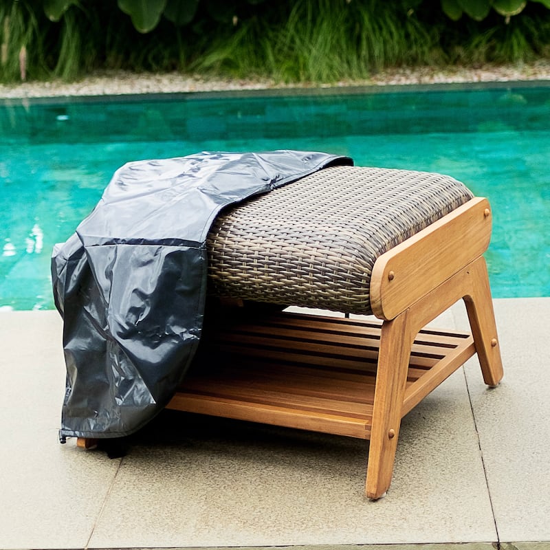 Cambridge Casual Camden Set of 5 Teak Outdoor Conversation Sets with Padded Woven Seats