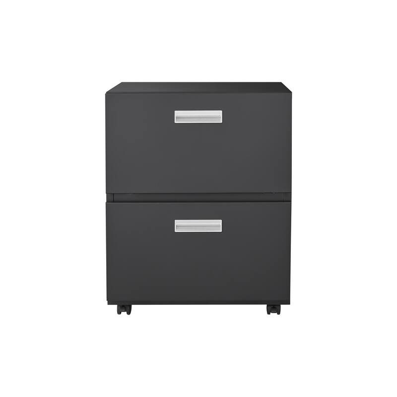 Office furniture Copier Cabinet Black 2 Door Steel Copier Stand Mobile Pedestal File Printer Stand