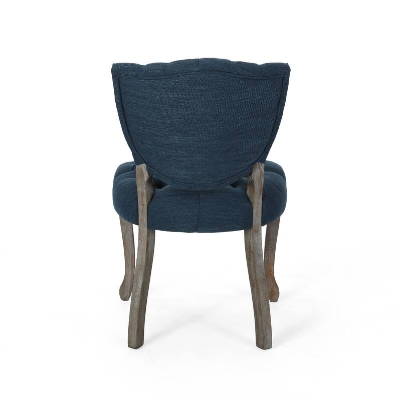 Crosswind Diamond Stitch Fabric Dining Chair by Christopher Knight Home