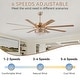 preview thumbnail 38 of 53, 52/62/72 Inch Crystal Fandelier Ceiling Fan with Lights and Remote, Reversible Motor