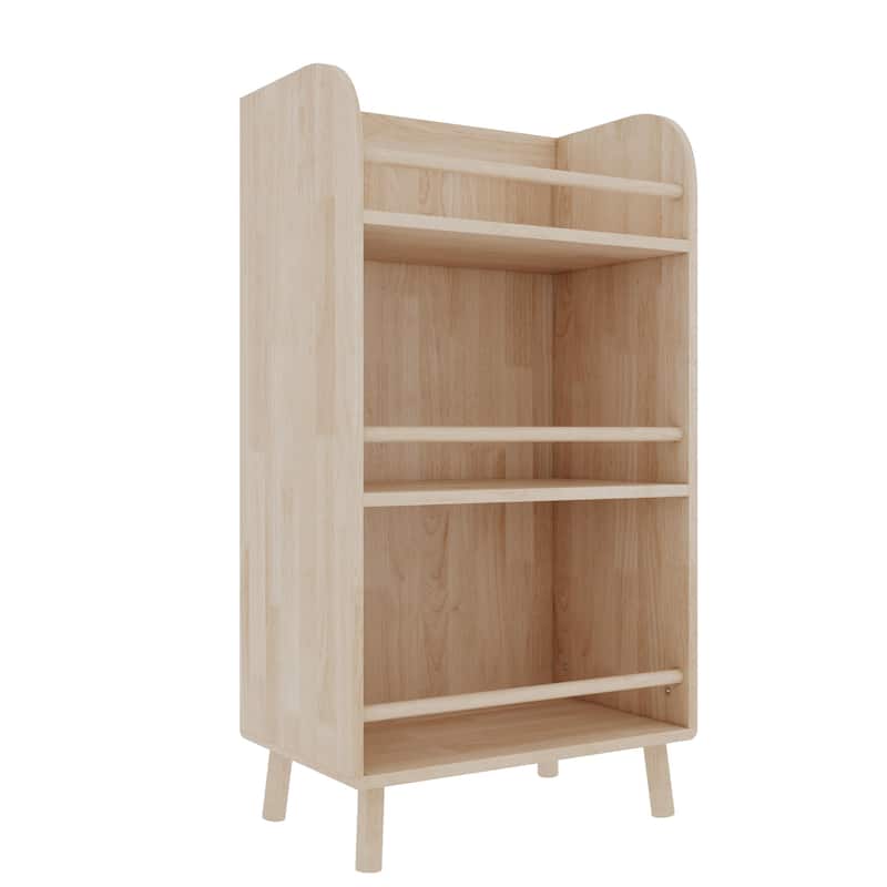 Pine Solid Wood Bookshelf/Bookcase - 0.6" Thick Shelves Heavy Duty Storage Rack