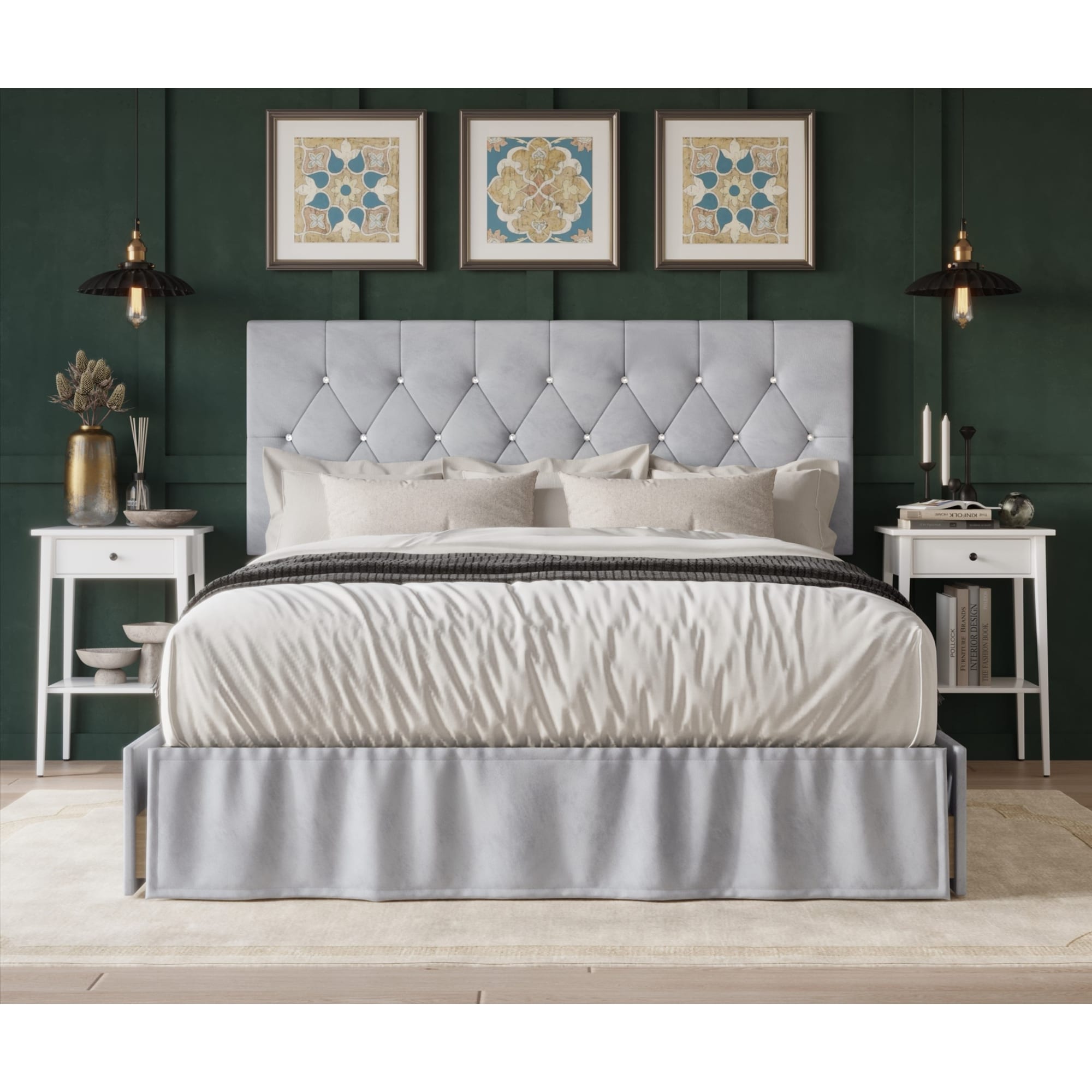 Juliette tufted discount upholstered bed