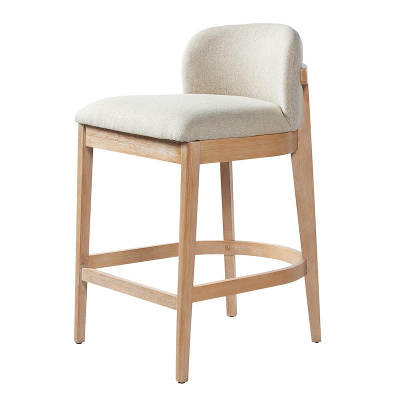 Christopher Knight Home - Calista Modern Wooden Upholstered Counter Stool