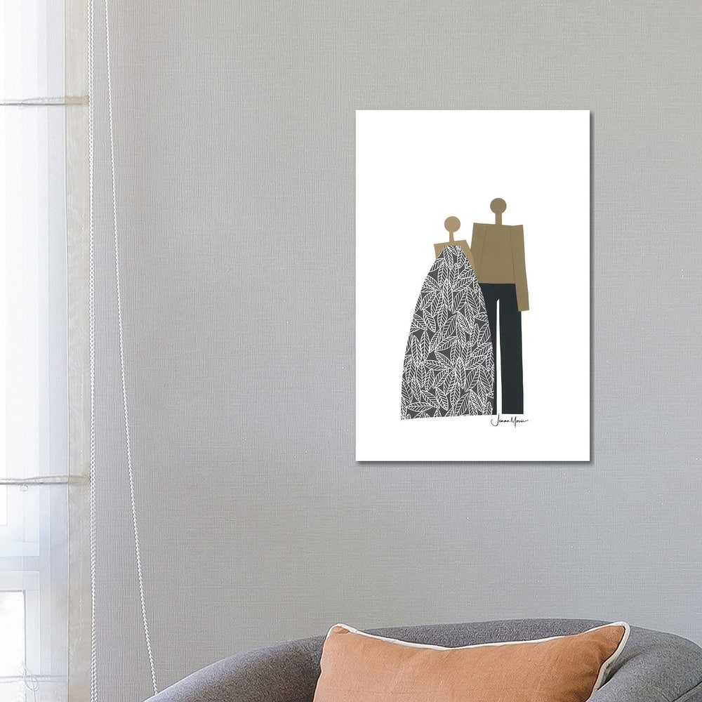 iCanvas "African American Couple In Black & White" by LouLouArtStudio Canvas Print