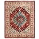 preview thumbnail 16 of 29, Lauren Ralph Lauren Chloe Traditional Medallion Rug Fringe 8' x 10' - Beige/Red - Rectangle