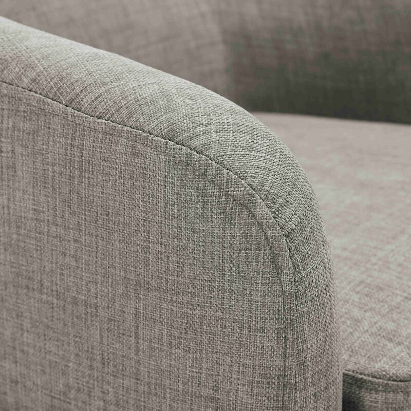 Modern Round Swivel Accent Chair Set of 2 Barrel Chair for Living Room