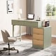 preview thumbnail 7 of 21, Modern Wood Computer Desk with 5-drawer for Home Office