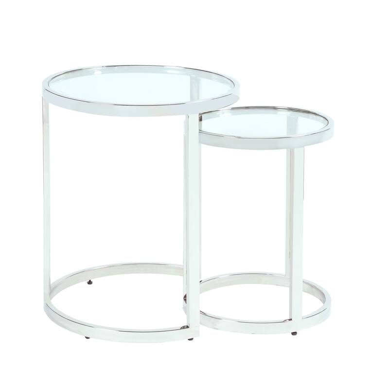 Somette 2-In-1 Nesting Lamp Table Set