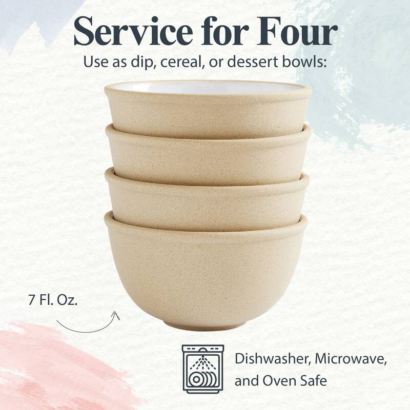 Portmeirion Minerals Set of 4 Small Serving Bowls - 4.5 inch