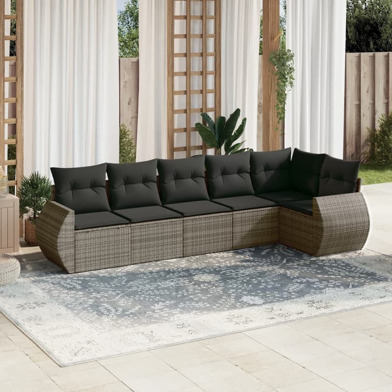 vidaXL Garden Sofa Set - Grey With table