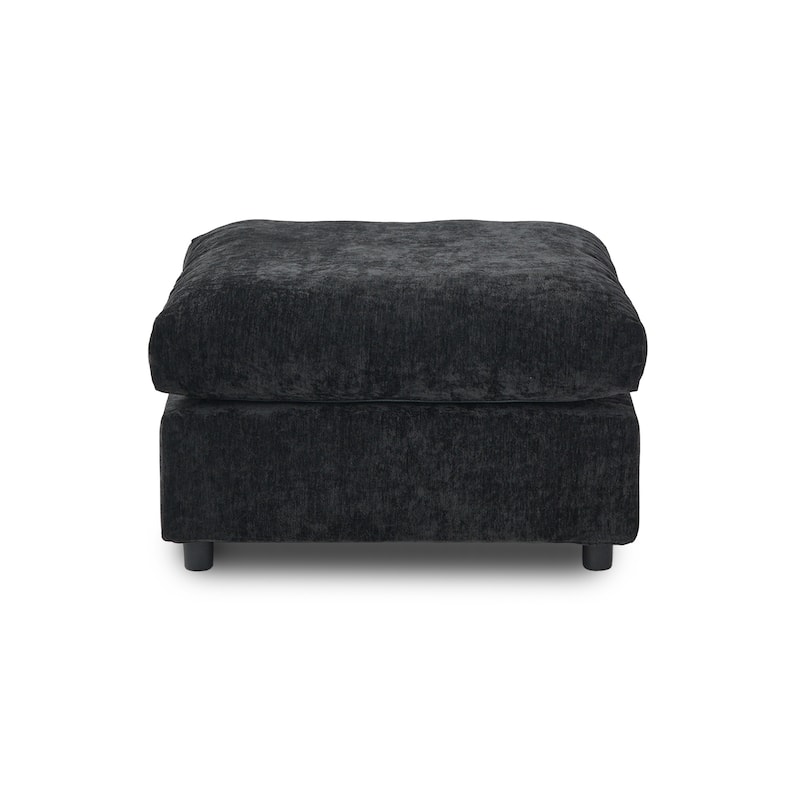 5 Seat L-Shaped Sectional Sofa chenille Fabric Upholstered Couch with Removable Cushions Modern Living Room Furniture