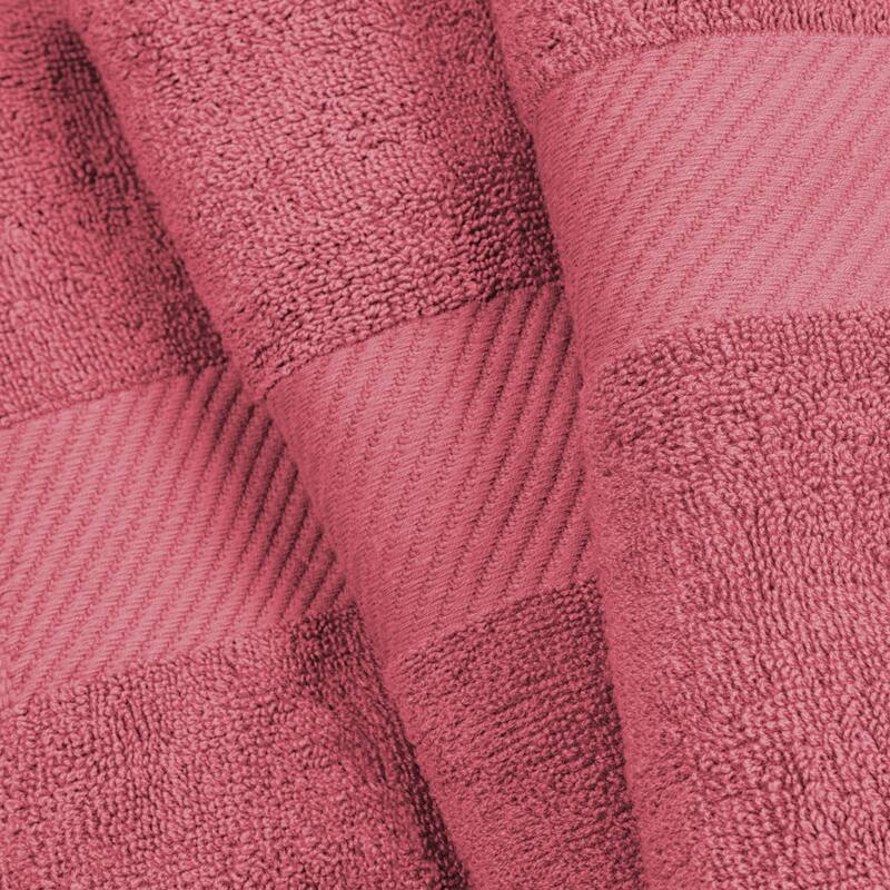 Superior Luxury Solid Highly Absorbent Egyptian Cotton 6 Piece Bath, Face, and Hand Towel Set