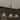 Mid-Century Modern 3-Light Chandelier Black Cone Glass Island Lighting - L 42.1" x W 9.4" x H 23.6"
