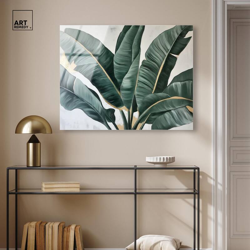 Jungle Jewel Jade II Acrylic by Art Remedy, Ready to Hang