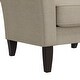 preview thumbnail 9 of 20, Alex Plush Low-Pile Velour Armchair with Flared Arms