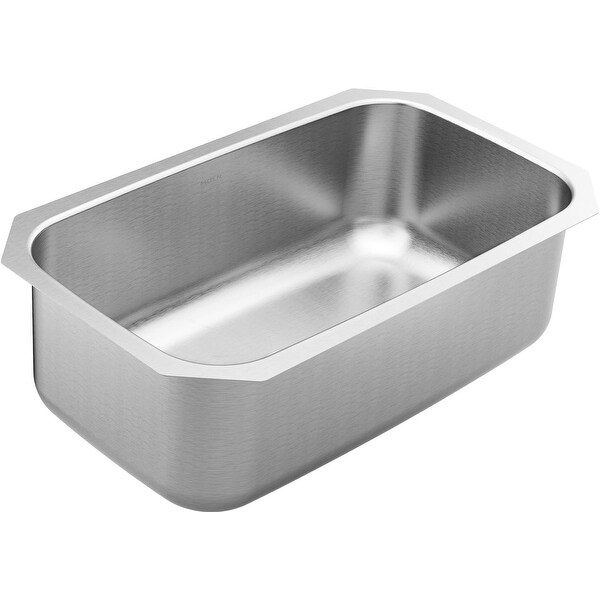 Moen GS18110 1800 Series 30-1/2" Undermount Single Basin Stainless Steel Kitchen Sink with SoundSHIELD Sound Absorbing