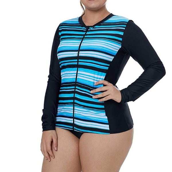zip front tankini swimsuit