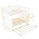 preview thumbnail 11 of 29, Full Over Full Bunk Bed With Twin Size Trundle And Guardrails Sturdy Construction