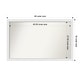 preview thumbnail 107 of 190, Wall Mirror Choose Your Custom Size - Extra Large, Blanco White Wood Outer Size: 48 x 30 in