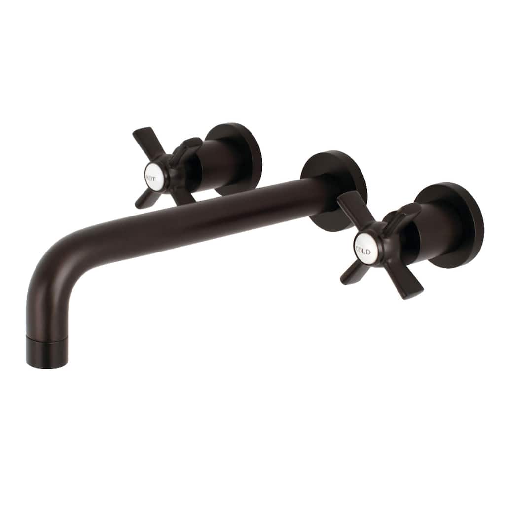 Kingston Brass Millennium Wall Mounted Roman Tub Filler with Cross