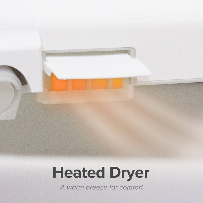 SmartBidet Electric Bidet Seat for Elongated Toilets - White