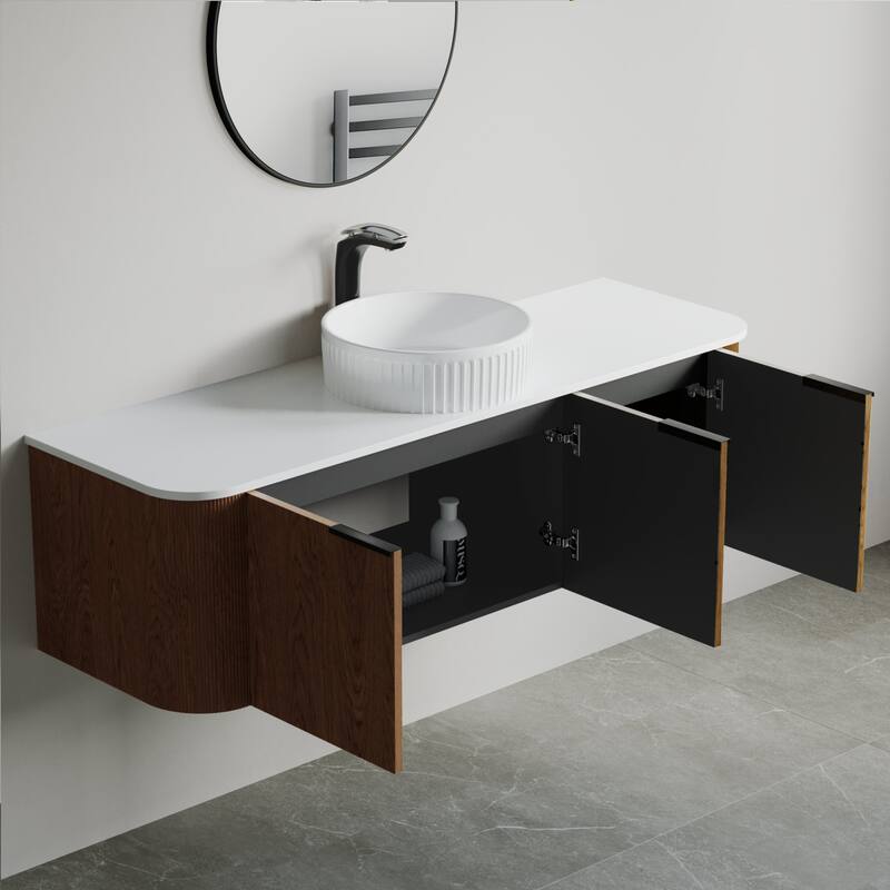 Dillon 60" Single Vanity 5 Pc Combo