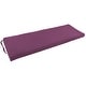 preview thumbnail 12 of 20, Twill Indoor Bench Cushion (48-, 51-, or 54-inches wide) 48" wide - Grape