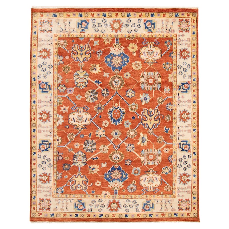ECARPETGALLERY Hand-knotted Jules Serapi Dark Copper Wool Rug - 8'1 x 10'2 - Dark Copper - 8'1 x 10'2