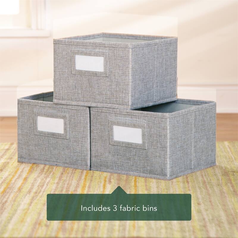 Guidecraft EdQ Essentials Three Shelf 8 Compartment Storage 36"