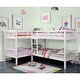 preview thumbnail 3 of 13, Jis Modern Twin over Twin Solid Wood L-shaped Bunk Bed by Furniture of America