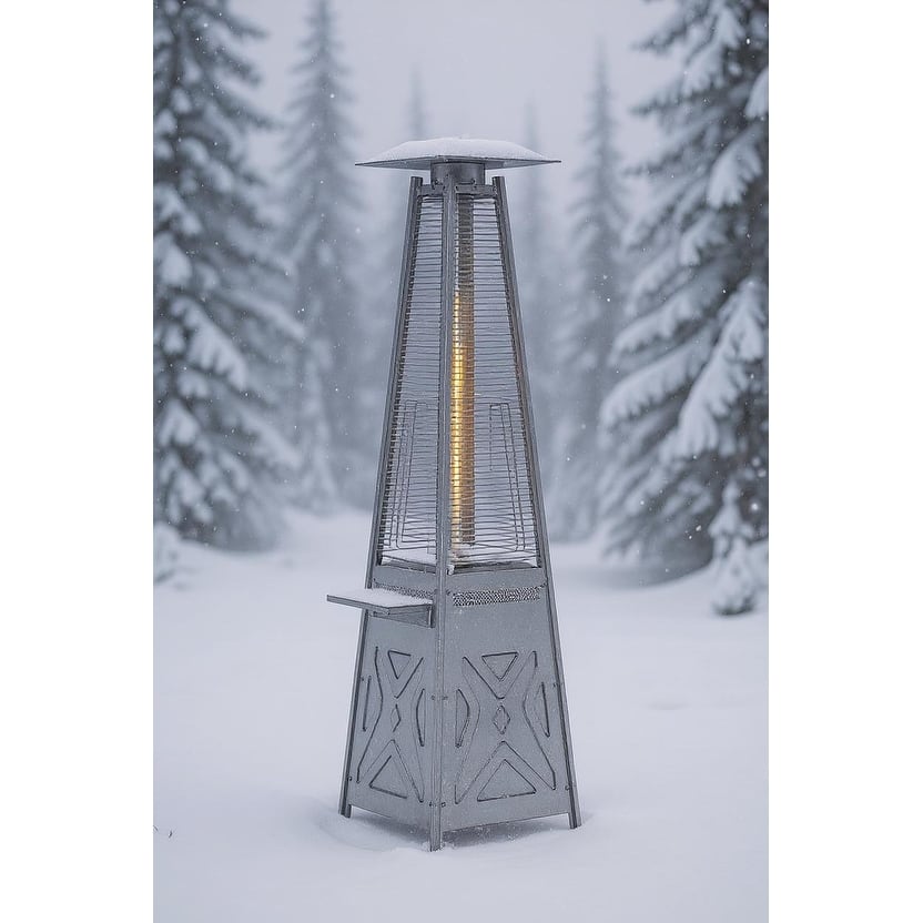 48,000 BTU Patio Heaters, 2 Wheels & 4 Ground Spikes