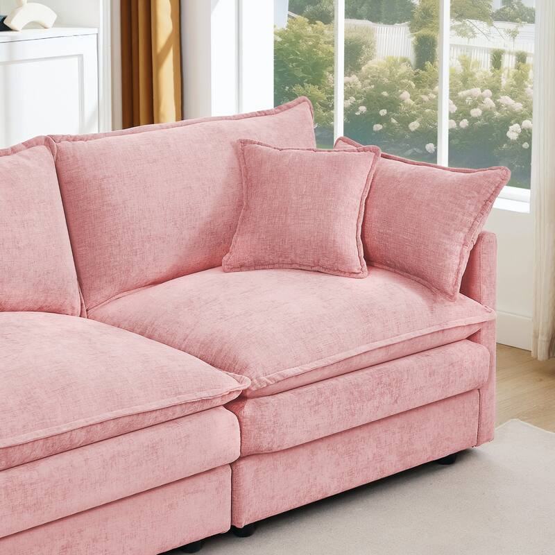 Modular Sectional Sofa, 102 Inch L Shaped Couch Set for Living Room