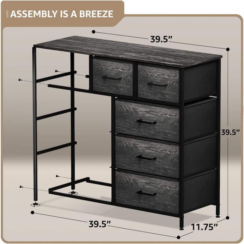 Dressers for Bedroom with 9 Drawers, Chest of Drawers for Bedroom