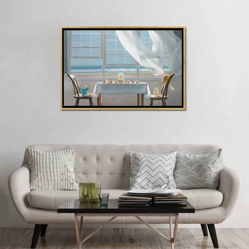 iCanvas "The Shell Collectors" by Karen Hollingsworth Framed Canvas Print