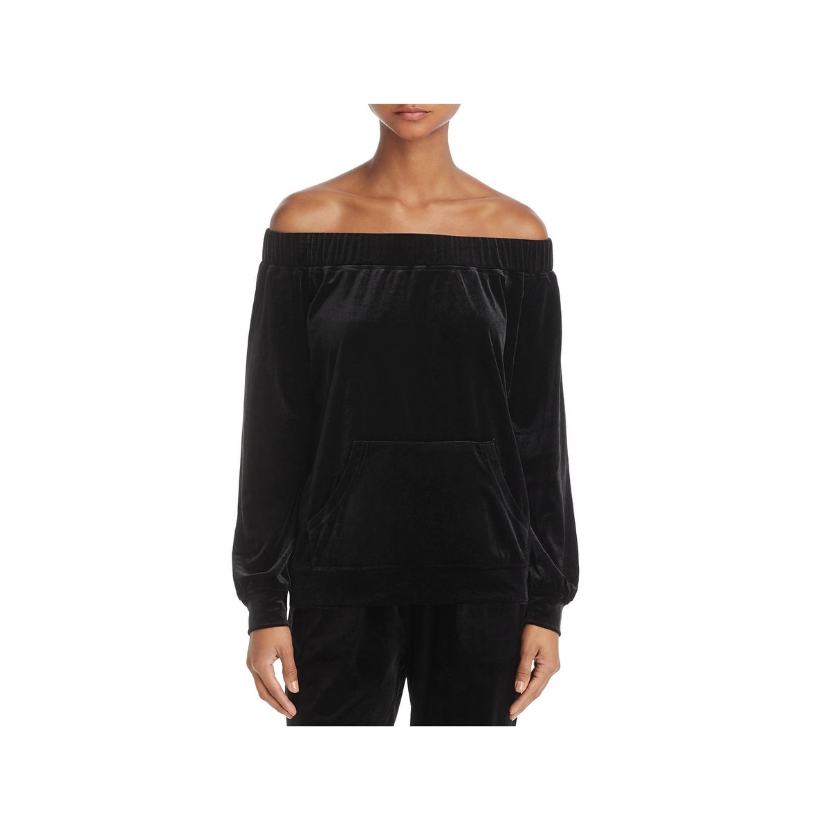 Shop Cotton Candy La Womens Sweatshirt Velvet Off The Shoulder