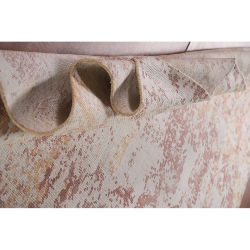 All-Over Abstract Rug Handmade Wool Carpet - 7'9"x 9'10"