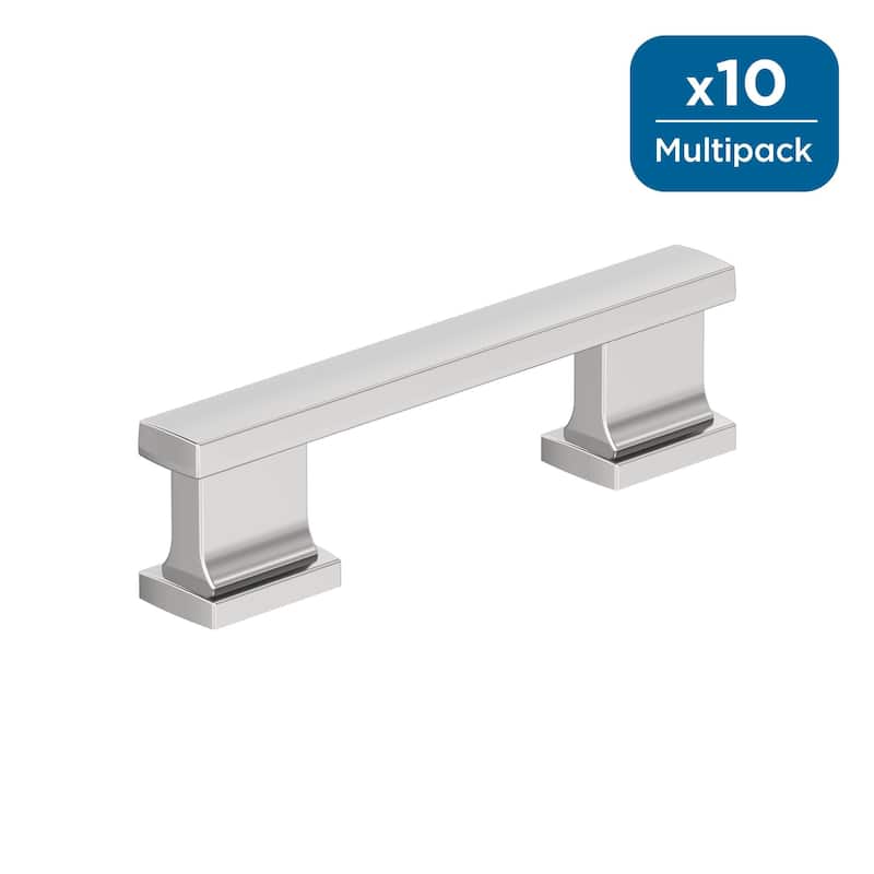 Amerock Triomphe Cabinet and Furniture Pull - 3 inch (76mm) Center-to-Center - Polished Chrome