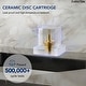 preview thumbnail 7 of 34, Double Handle Waterfall Bathroom Faucet with Pop-up Drain,Widespread 3 Hole Bathroom Sink Faucet
