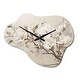 preview thumbnail 2 of 4, Designart - Beige Dreamy Magnolias Blooms I - Magnolias Large Wall Clocks - Traditional Wall Clock in Cloud Shape