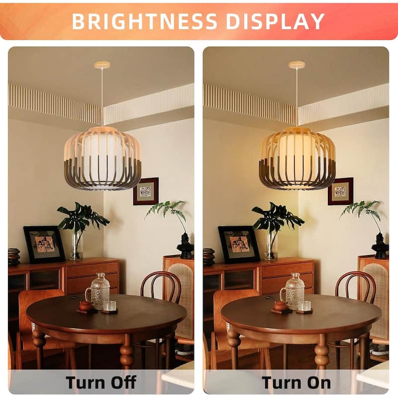 1 light rustic chandelier light brown hanging light wood pendant light