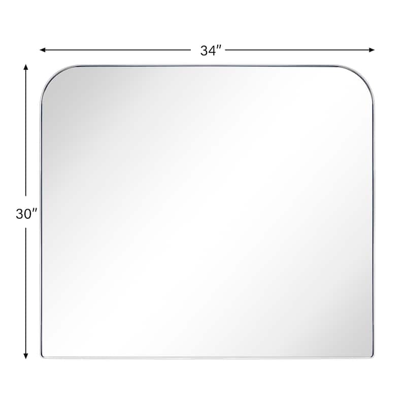 TEHOME Decole Arch Metal Wall Mirror
