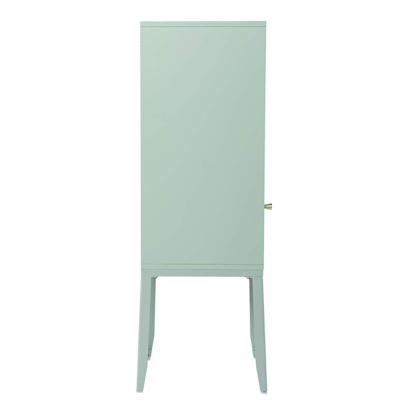 SEI Furniture Hallack Contemporary Wood Cabinet