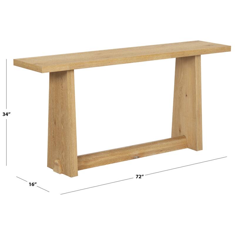 SAFAVIEH Couture Maliq Wood Console Table - 72"W x 16"D x 34"H