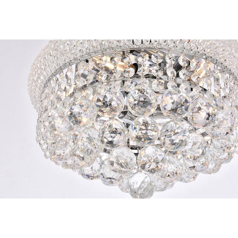 Somette Geneva 6-light 14-inch Flush-Mount Chandelier - 14 Inch