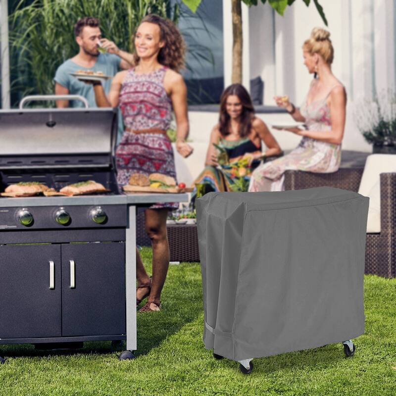 Patio Cooler Cart Cover，Patio Ice Chest Protective Covers for Outdoor Bar Cart - 34"Wx31"Lx19"H