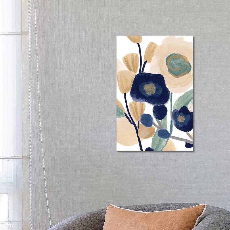 iCanvas "Blue Poppy Cascade I" by June Erica Vess Canvas Print - 26x18x1.5