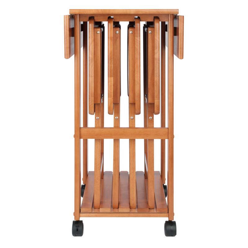 5-Pc Snack Table Set, Drop Leaf Top - 28.19 x 23.39 x 33.94 inches
